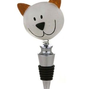 Life with a Cat Bobblehead Wine Stopper